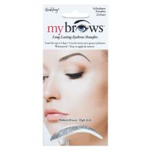 Godefroy My Brows Eyebrow Transfers Medium Brown High Arch