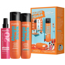 Matrix Mega Sleek Shampoo, Cond, Miracle Creator Trio Boxed (Disc)