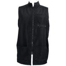 Vincent China Collar Vest Black XS-S (VT2350)